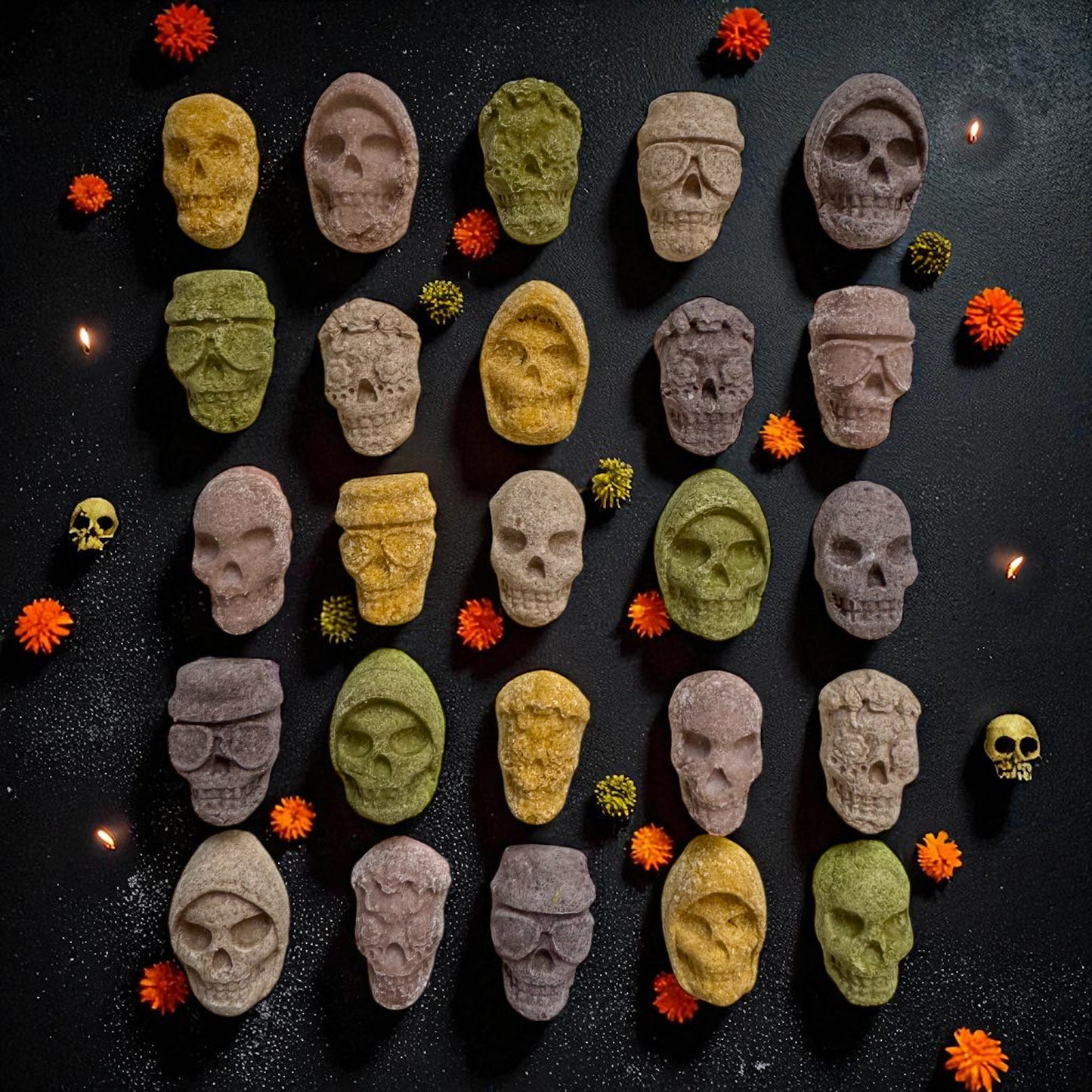 Organic Sugar Skulls